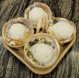 Premium Nuts & Fruits /Premium desert coconut ice cream at Co+Nut+ink - Siloso Beach Walk in Central Singapore