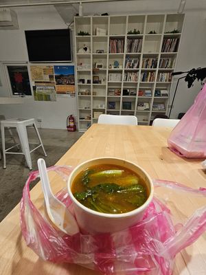 Tomato soup at Yōu Zāi Shū Shí 悠栽蔬食 in New Taipei City