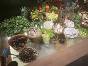 Mushrooms at Yangege 焱格格蔬食料理火锅 in Shanghai