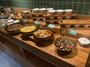 Buffet with appetizers and soups  at Yangege 焱格格蔬食料理火锅 in Shanghai