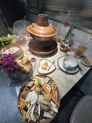   at Yangege 焱格格蔬食料理火锅 in Shanghai