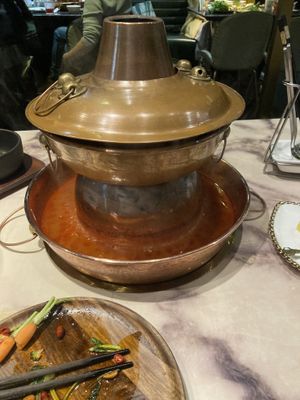   at Yangege 焱格格蔬食料理火锅 in Shanghai