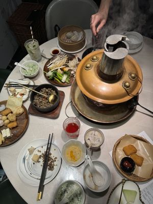   at Yangege 焱格格蔬食料理火锅 in Shanghai