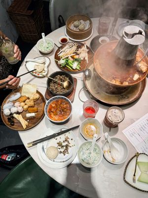   at Yangege 焱格格蔬食料理火锅 in Shanghai