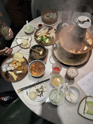   at Yangege 焱格格蔬食料理火锅 in Shanghai