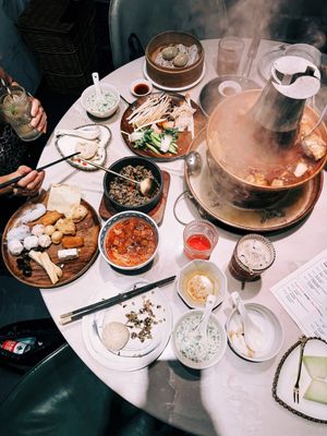   at Yangege 焱格格蔬食料理火锅 in Shanghai