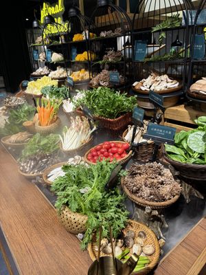   at Yangege 焱格格蔬食料理火锅 in Shanghai