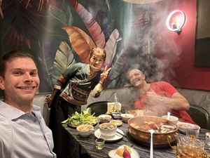   at Yangege 焱格格蔬食料理火锅 in Shanghai