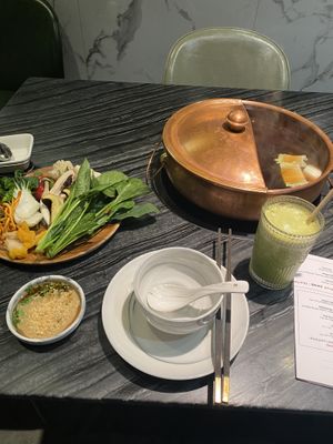   at Yangege 焱格格蔬食料理火锅 in Shanghai