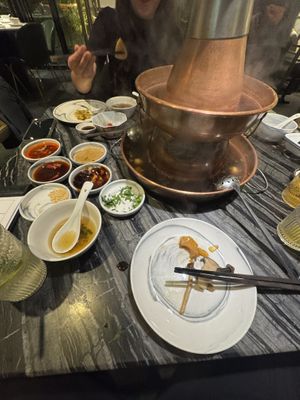   at Yangege 焱格格蔬食料理火锅 in Shanghai