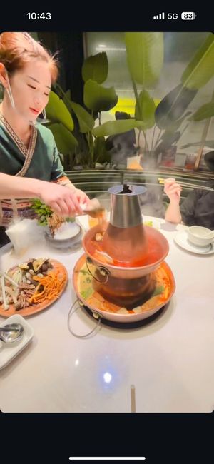   at Yangege 焱格格蔬食料理火锅 in Shanghai