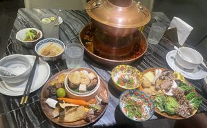   at Yangege 焱格格蔬食料理火锅 in Shanghai