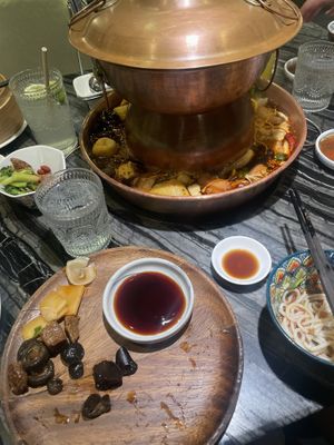  at Yangege 焱格格蔬食料理火锅 in Shanghai