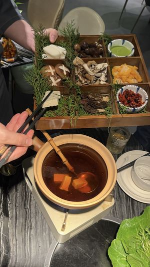   at Yangege 焱格格蔬食料理火锅 in Shanghai