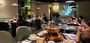 Interior at Yangege 焱格格蔬食料理火锅 in Shanghai