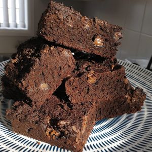 Chocolate Fudge Brownies at Humble Food Co in Hobart