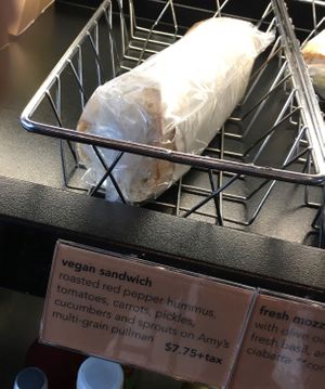 Vegan sandwhich at Think Coffee in New York City