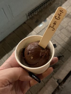  Dark chocolate vegan gelato   at Jack's Gelato in Cambridge