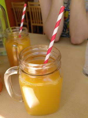 Passionfruit drink  (June 2023) at Mama Fay's in Aberystwyth