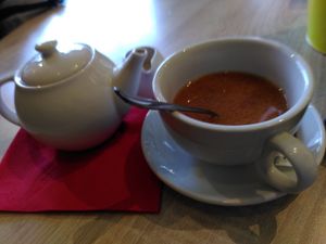 Cup of tea (July 2025) at Mama Fay's in Aberystwyth