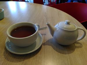 Pot of tea (July 2025) at Mama Fay's in Aberystwyth