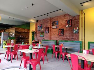 Inside the restaurant (October 2025) at Mama Fay's in Aberystwyth