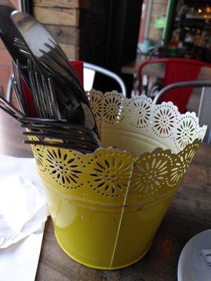 Cutlery (October 2025) at Mama Fay's in Aberystwyth