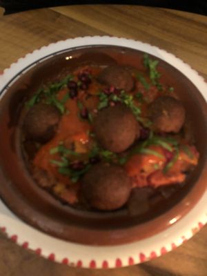 tajine w falafel (32.-) at Trudelkeller in Baden