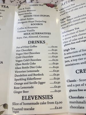 Ooh vegan hot chocolate! at Vintage Lindy Lou's Tea Rooms in Crayford