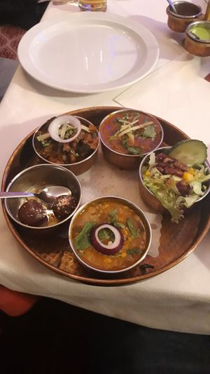 Veggi Thali in vegan at Ganesha in Nuremberg