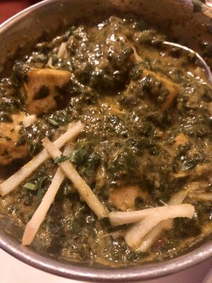 Palak Paneer - Vegan mit Tofu at Ganesha in Nuremberg