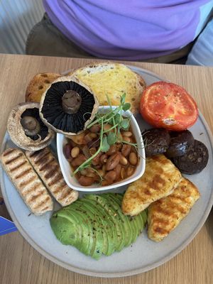 Vegan breakfast   at Glass Onion in Liverpool