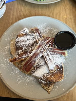 Maple and bacon pancakes   at Glass Onion in Liverpool