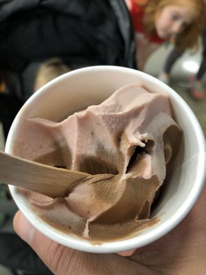 Chocolate and Strawberry Oatmilk Ice Cream Twist at PLNT Burger in Silver Spring