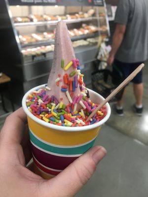 oat milk soft serve at PLNT Burger in Silver Spring