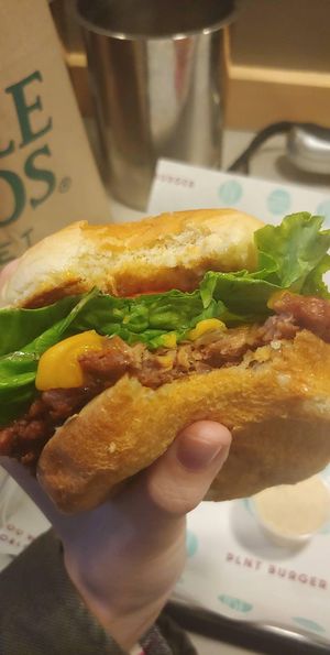 Plnt cheeseburger at PLNT Burger in Silver Spring