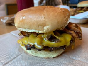 BBQ Mushroom Bacon Burger at PLNT Burger in Silver Spring