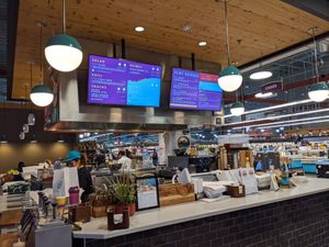 Counter and menu at PLNT Burger in Silver Spring