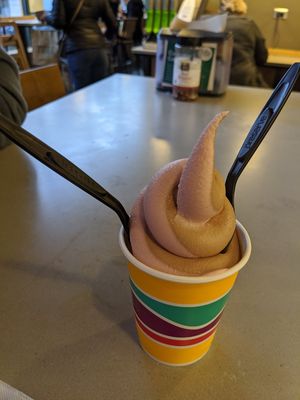 Swirl soft serve - oat milk at PLNT Burger in Silver Spring