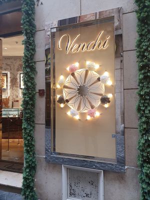Outside at Venchi in Rome