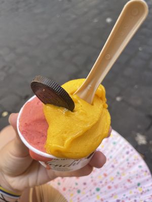 Helado de  fresa y mango   at Venchi in Rome