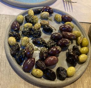 Olives  at Ella Greek Cooking in Athens