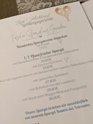 many vegan options in the menu at La Fee in Gelnhausen