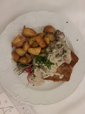 Seitanschnitzel at La Fee in Gelnhausen