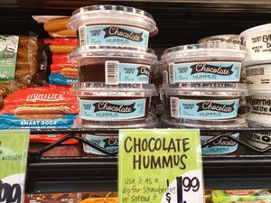 Chocolate hummus at Trader Joe's - Great Hills Trl in Austin