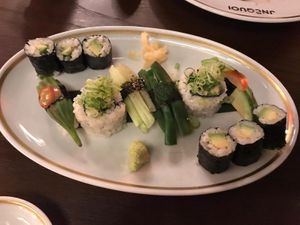 Vegan sushi at JNcQUOI Asia in Lisbon