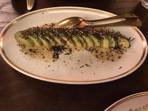 Avocado w sesame dressing at JNcQUOI Asia in Lisbon