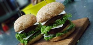 Fulfill your temptation by having our double cheese burger   at Chayo Cafe in Petaling Jaya