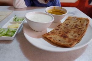 Plain Parantha Set. at Chayo Cafe in Petaling Jaya