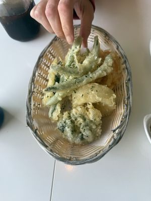 A vegan Veggie tempura you need to request this  at Spoon Sushi - Lonsdale in Moncton
